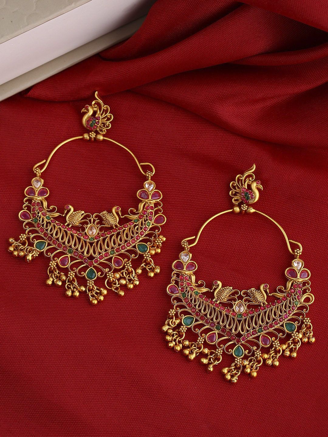 Shoshaa Gold-Plated Handcrafted Contemporary Chandbalis Price in India