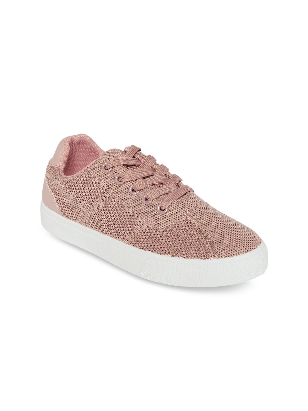 Forever Glam by Pantaloons Women Pink Woven Design Sneakers Price in India