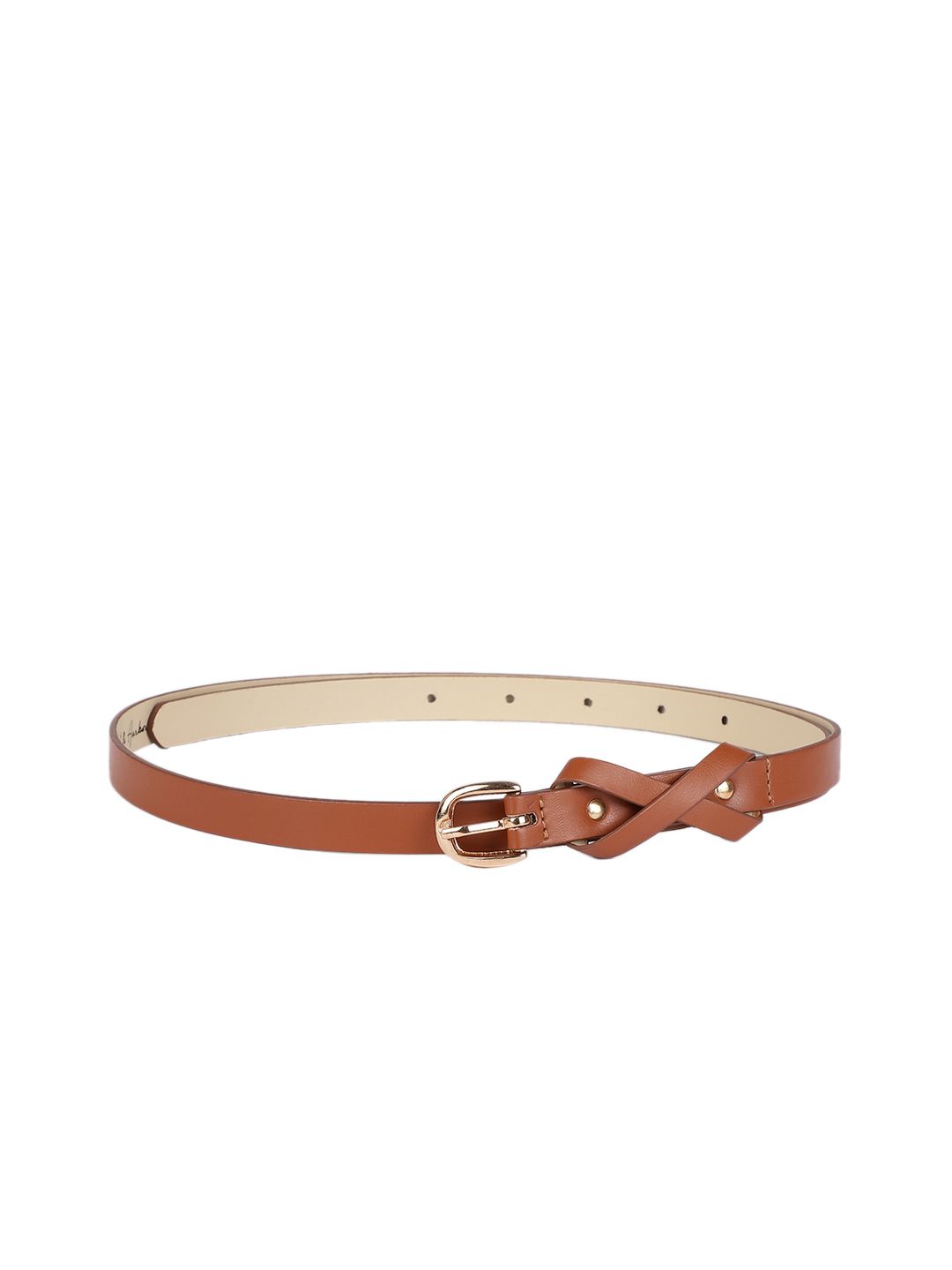 Mast & Harbour Women Tan Synthetic Belt Price in India
