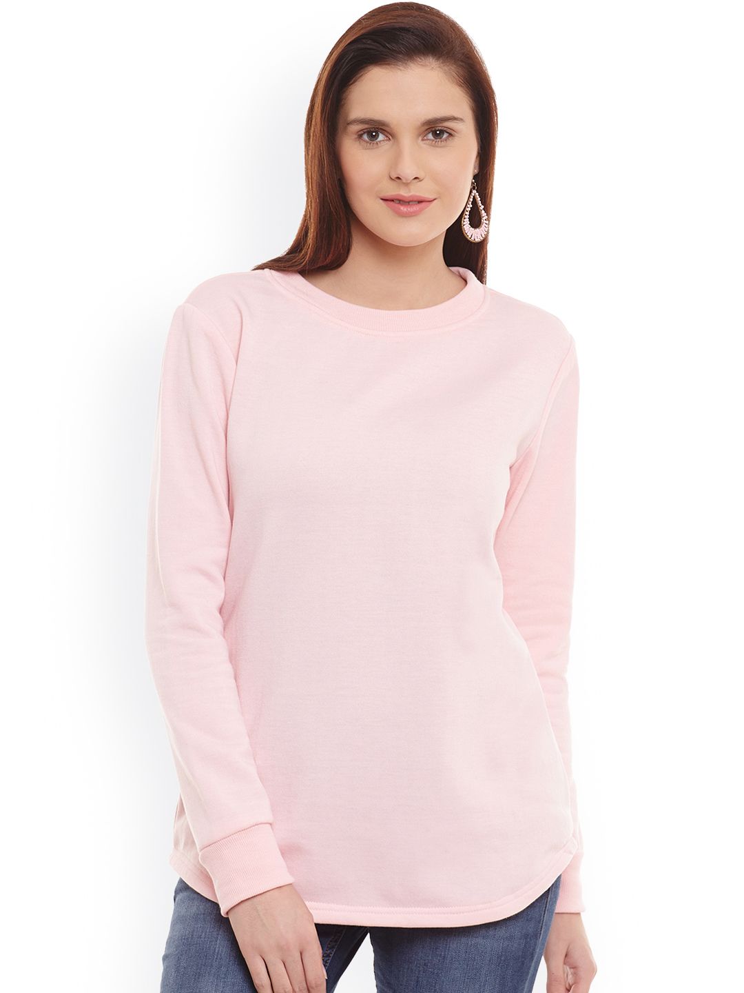 Belle Fille Pink Sweatshirt Price in India