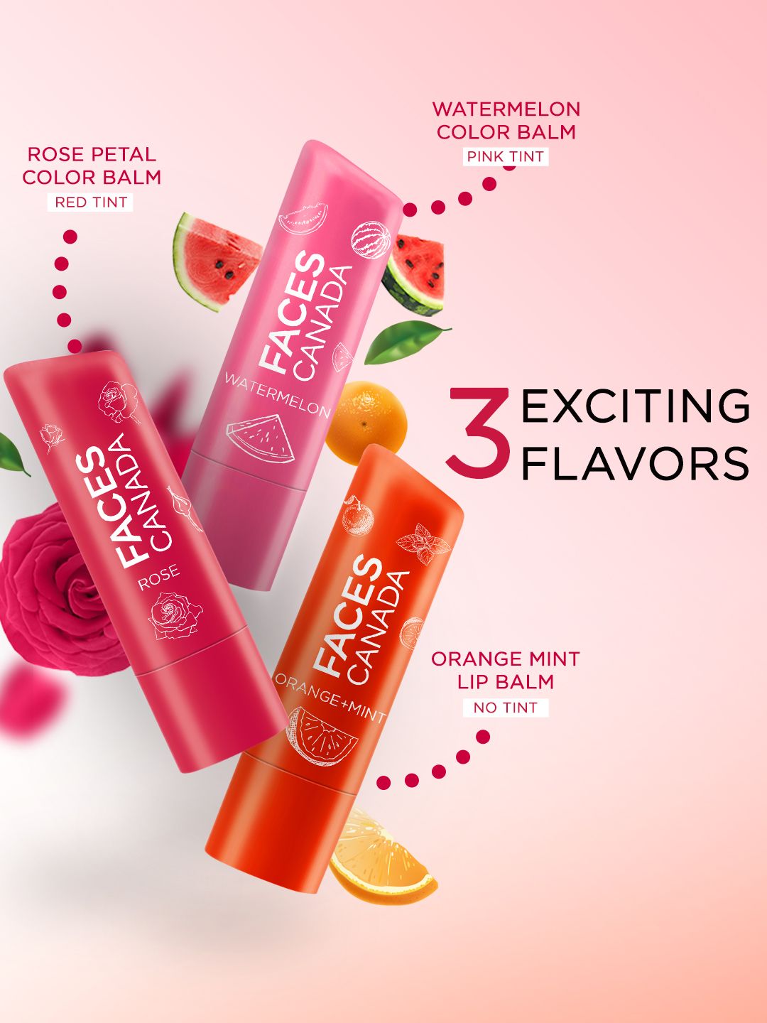 Buy FACES CANADA Vitamin C Lip Balm with 12HR Moisture & SPF15 - Rose Petal  - Lip Balm for Women 16432720