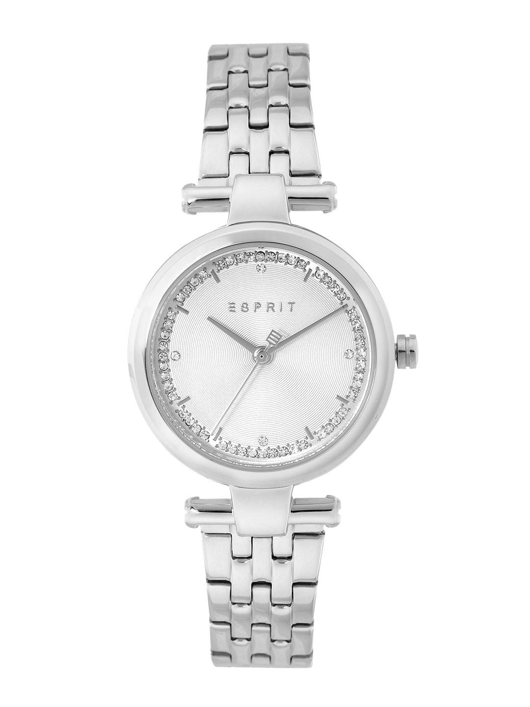 ESPRIT Women Silver-Toned Dial & Bracelet Style Straps Analogue Watch ES1L203M0065 Price in India