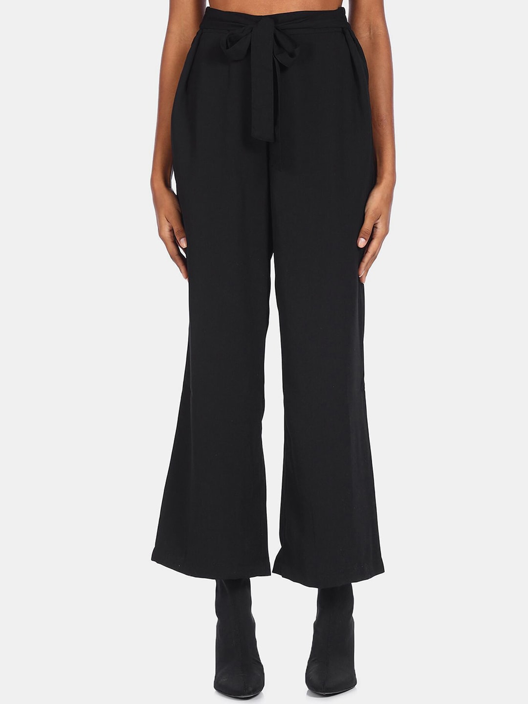 Flying Machine Women Black Trousers Price in India