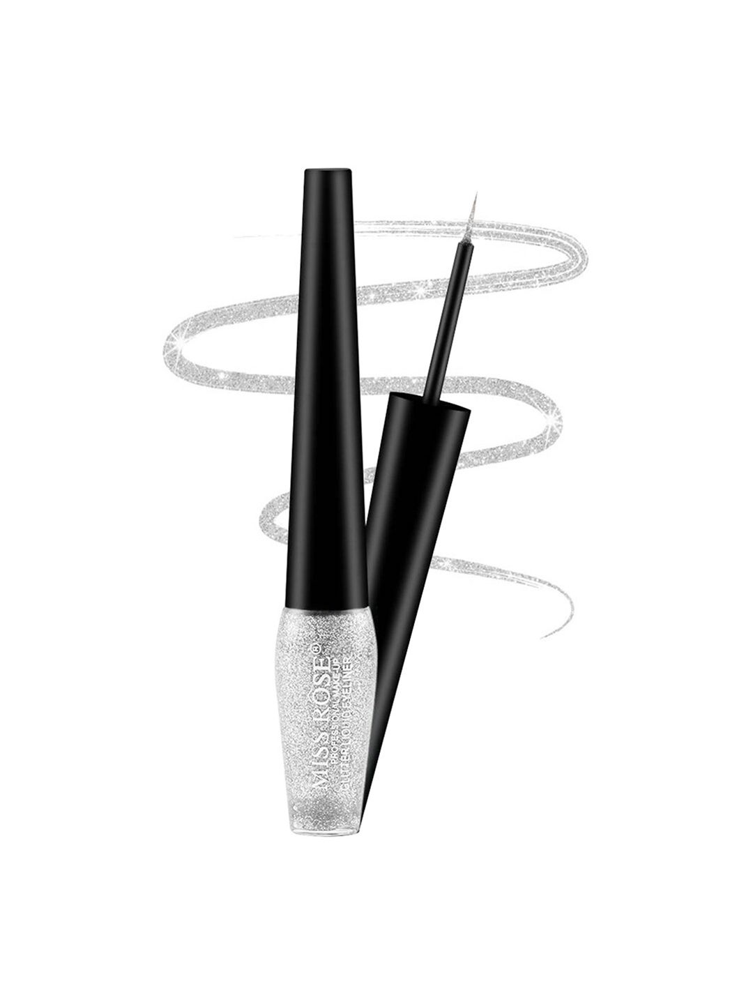 MISS ROSE Silver-Toned Professional Glitter Liquid Eye Liner - 15 Price in India