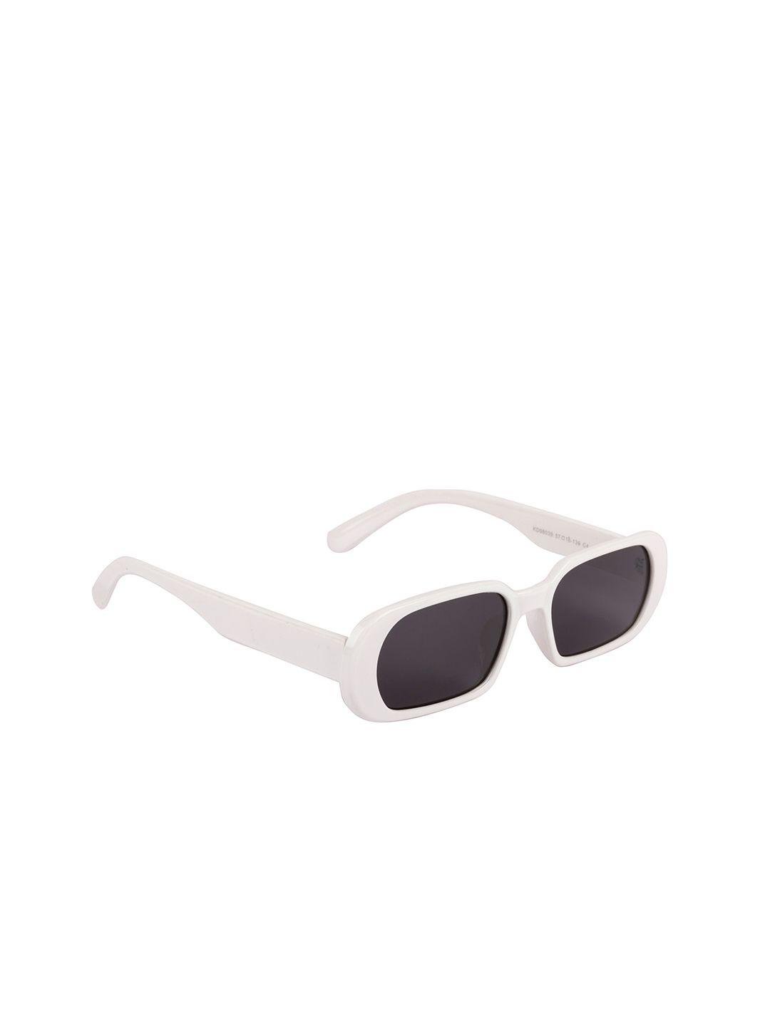 Voyage Unisex Black Lens & White Full Rim Rectangle Sunglasses Price in India