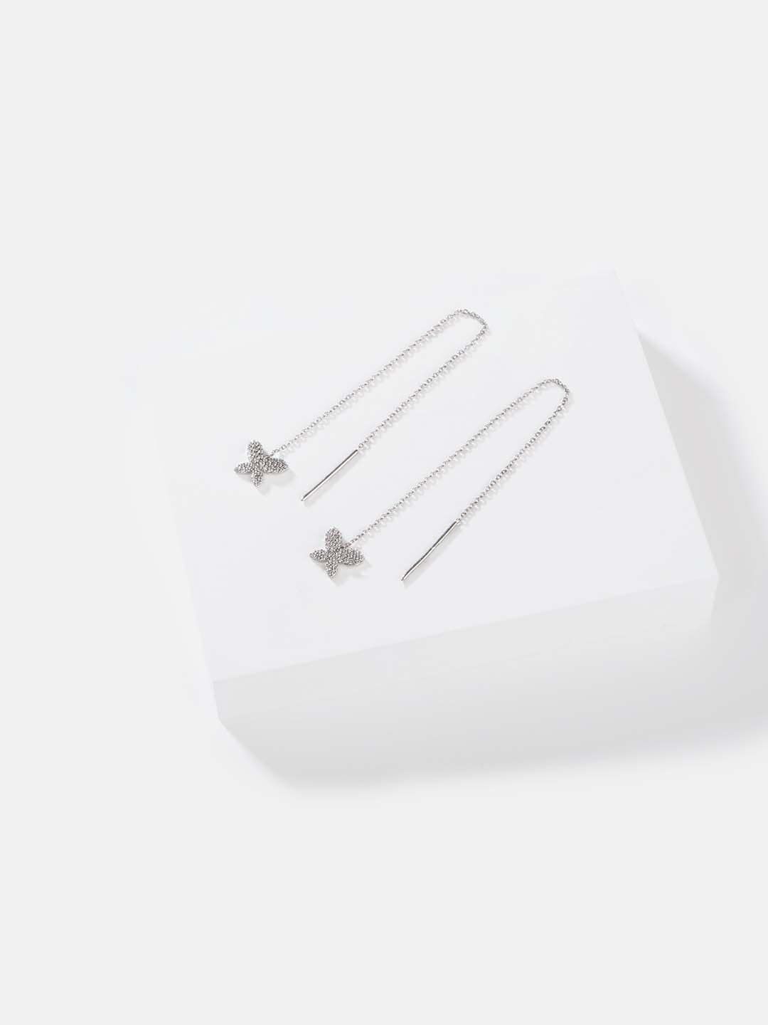 SHAYA  925 Silver Contemporary Studs Earrings Price in India