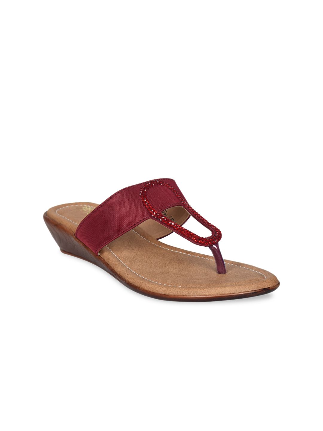 Ajanta Women Brown Colourblocked Slip-On Sneakers Price in India