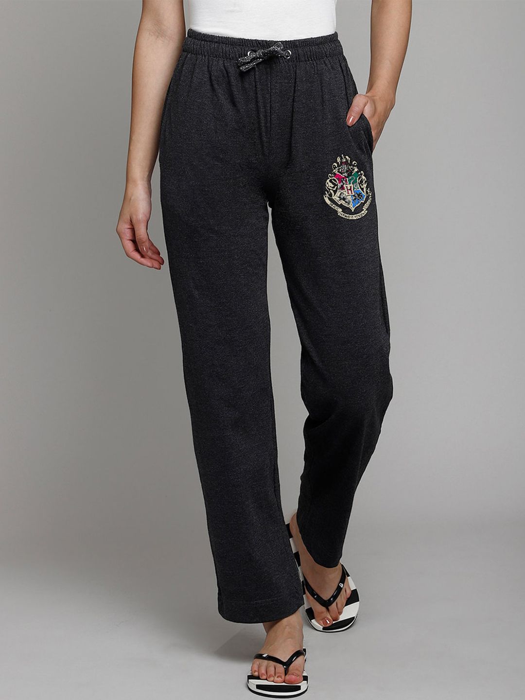 Free Authority Women Grey Harry Potter Printed Lounge Pants Price in India