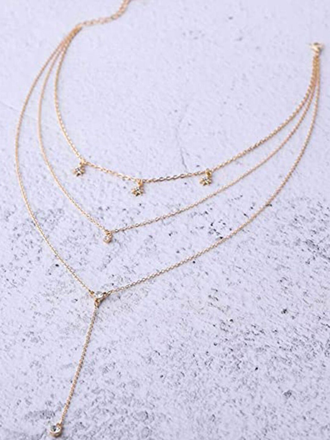 Vembley Gold-Plated Layered Necklace Price in India