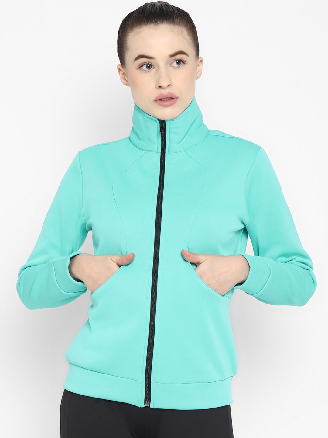 OFF LIMITS Women Sea Green Sporty Jacket Price in India