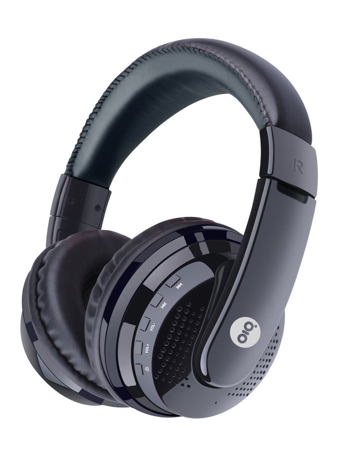 GIZMORE Black Giz MH411 Dual Tone Over-Ear Bluetooth Headphones Price in India