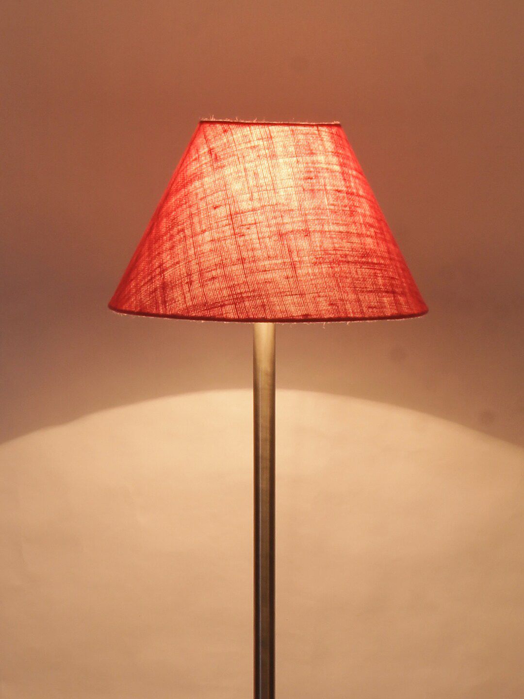 Devansh Pink & Black Solid Frustum Floor Lamp Price in India