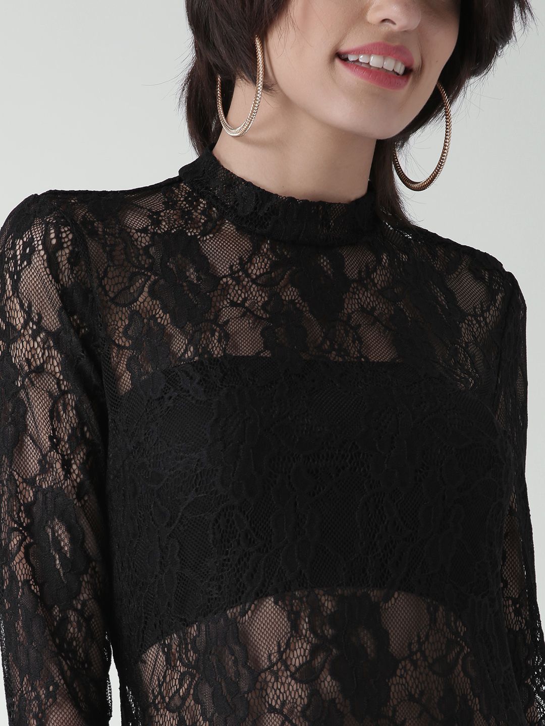 chinese dress ladies Forever 21 Tiered Bell-Sleeve Mini Dress Black X-Small at Amazon Women's  Clothing store main image 0