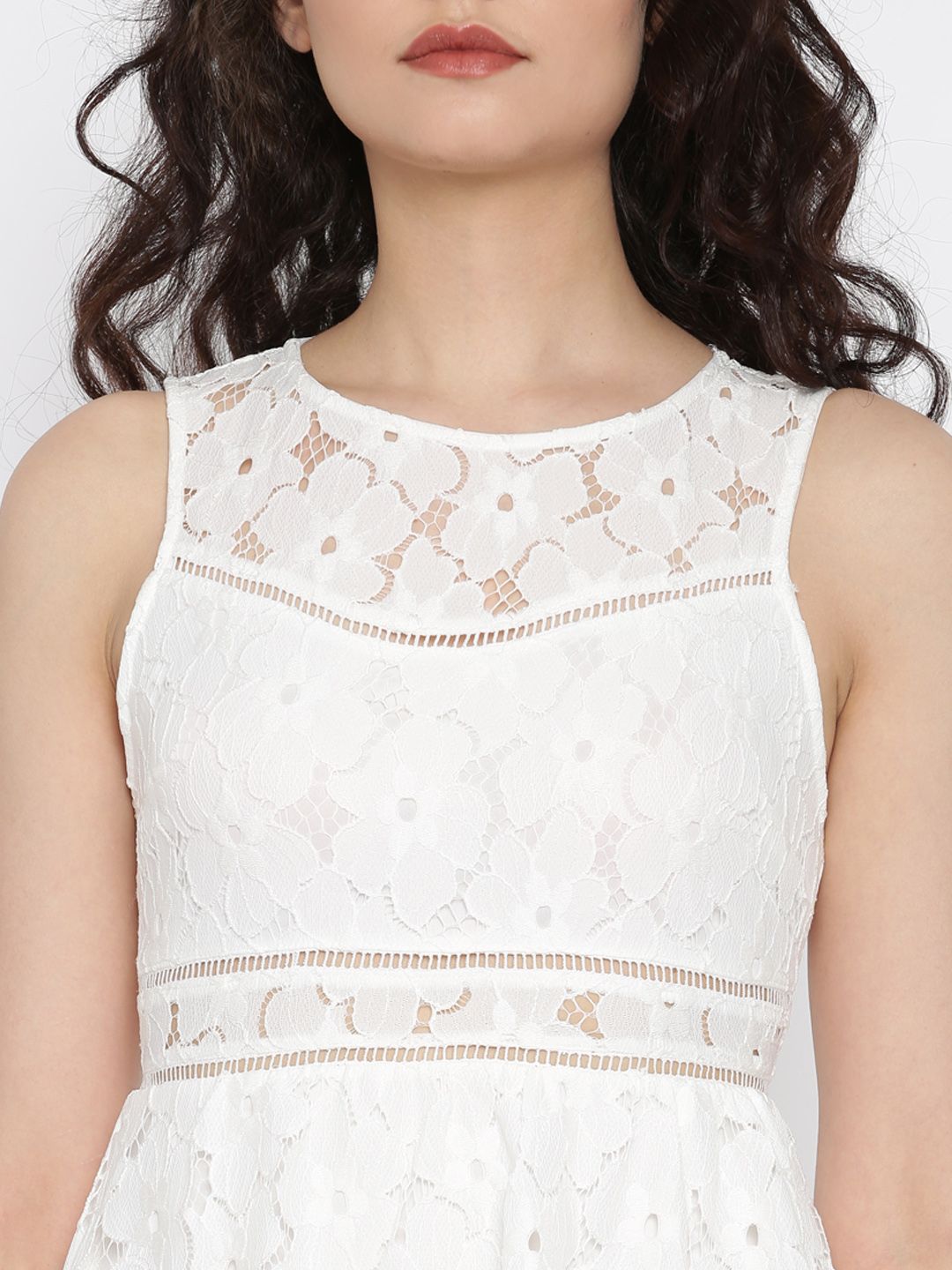 Buy FOREVER 21 Women White Lace A-Line Dress - Dresses for Women 1645835 | Myntra Buy FOREVER 21 Women White Lace A-Line Dress - Dresses for Women 1645835 | Myntra
