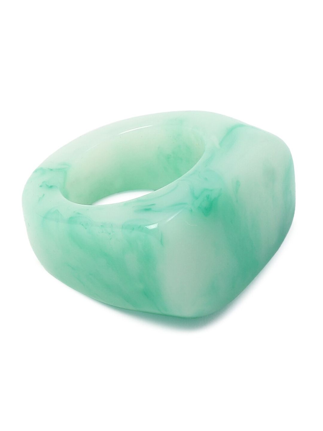 FOREVER 21 Green Patterned Resin Finger Ring Price in India