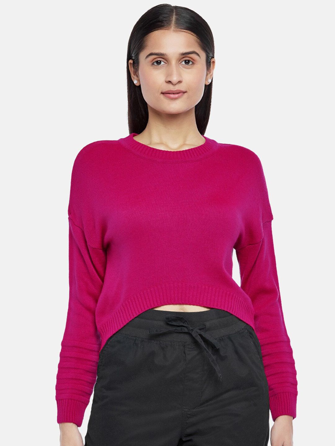 Honey by Pantaloons Women Fuchsia Pullover Price in India