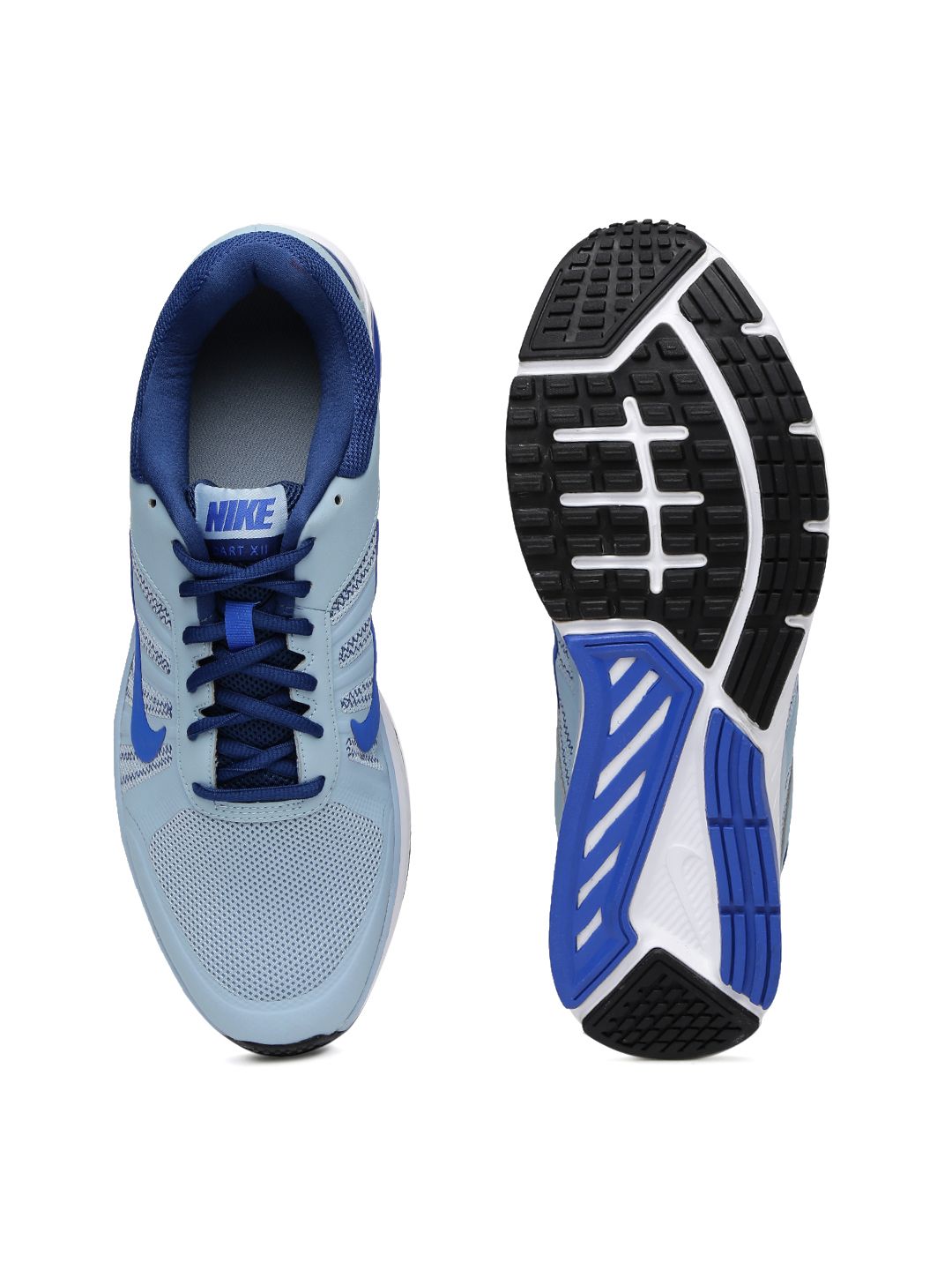 nike men's dart 12 msl blue running shoes