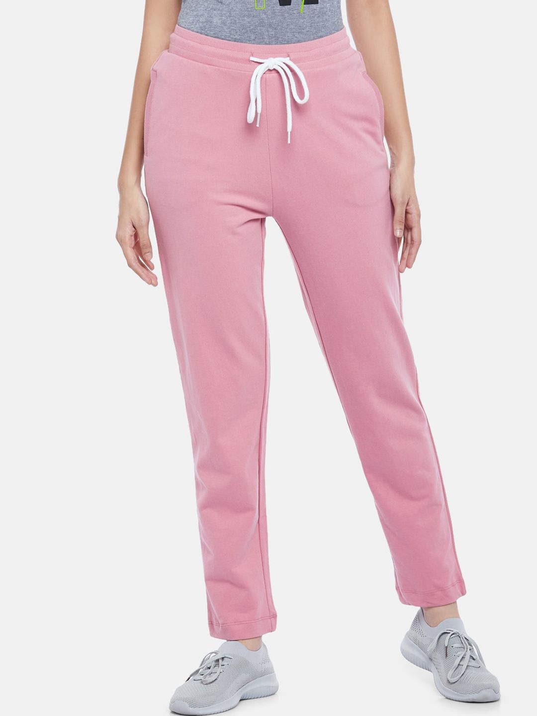 Ajile by Pantaloons Women Pink Solid Track Pants Price in India