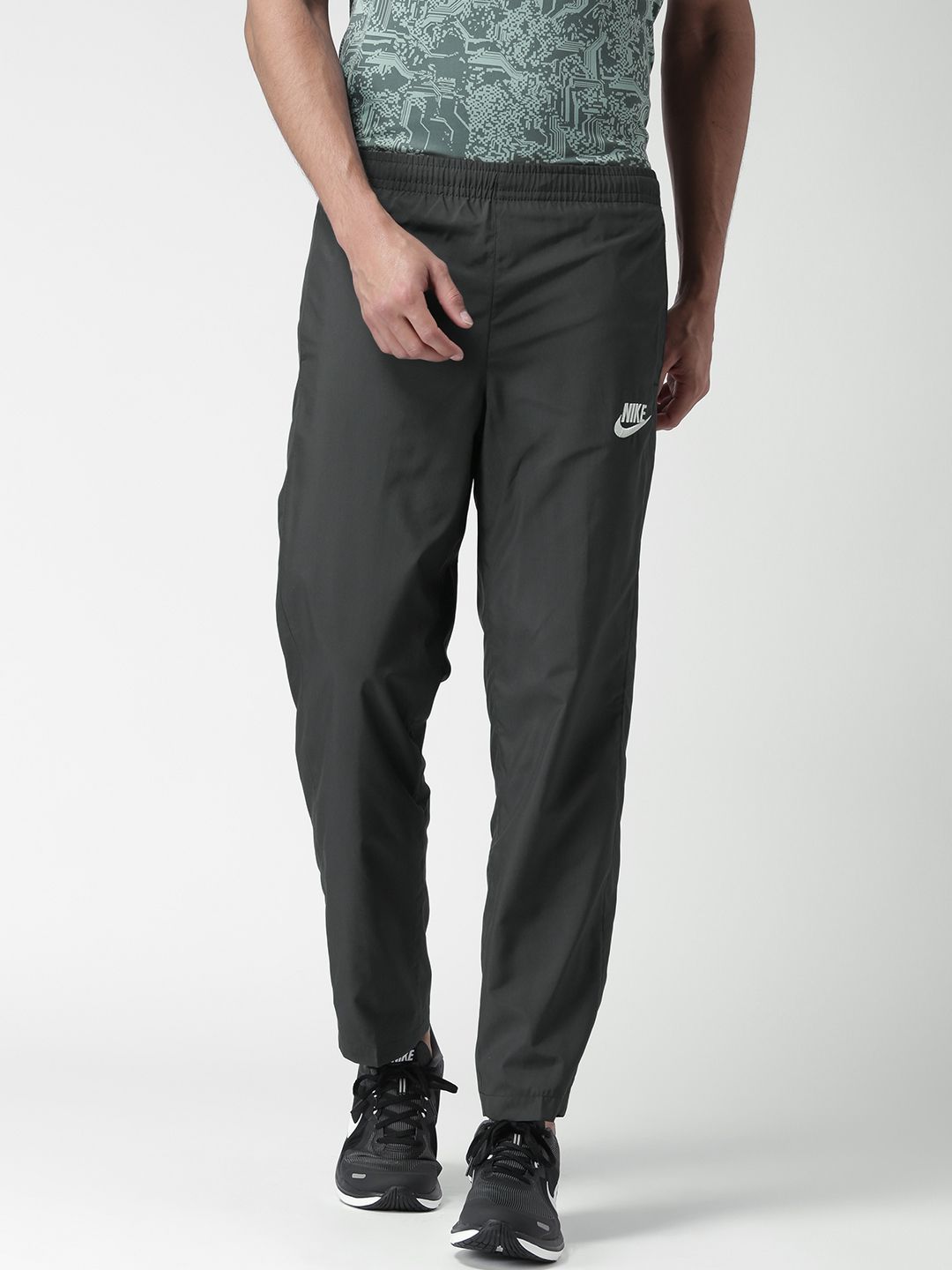 nike woven track pants grey
