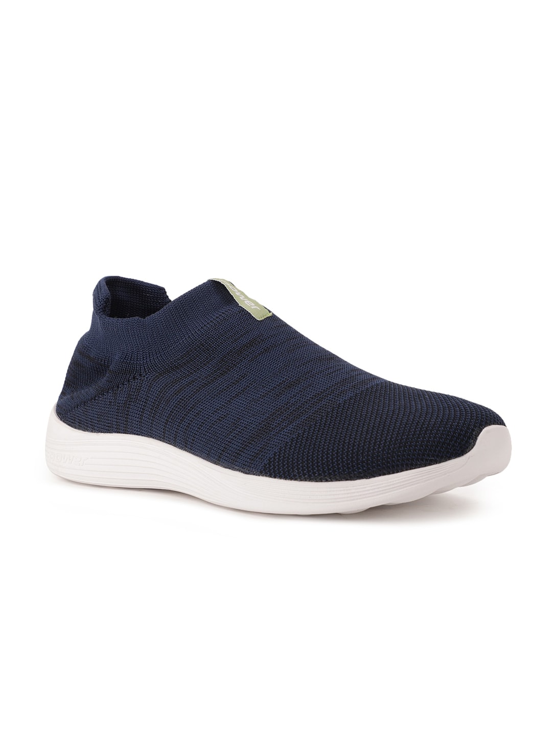 Power Women Blue Woven Design Slip-On Sneakers Price in India
