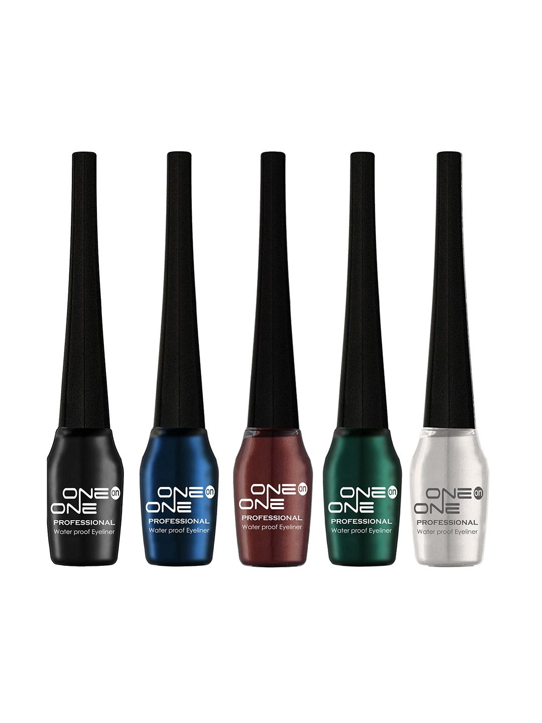 ONE on ONE Set Of 5 Professional Waterproof Liquid Eyeliner Price in India