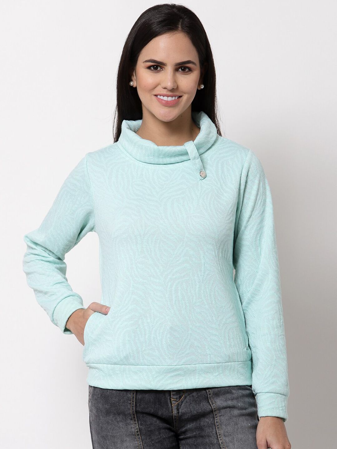 Juelle Women Blue Sweatshirt Price in India