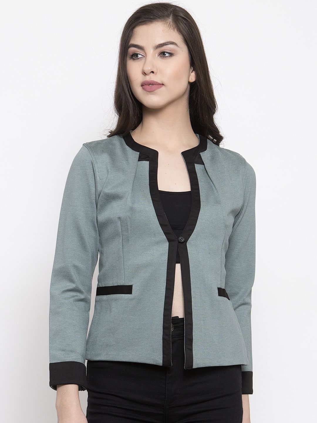 armure Women Grey Lightweight Tailored Jacket Price in India