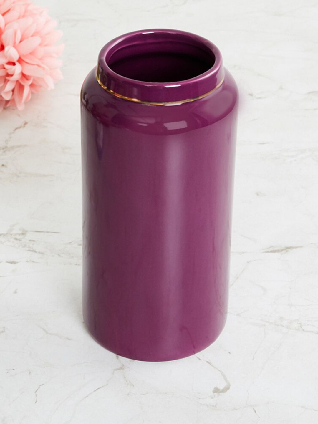 Home Centre Purple Ceramic Vase Price in India