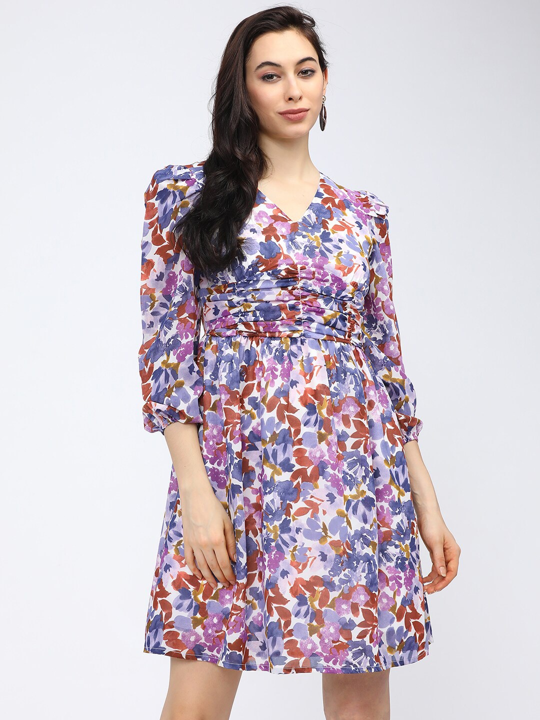 Tokyo Talkies Purple Floral Dress Price in India