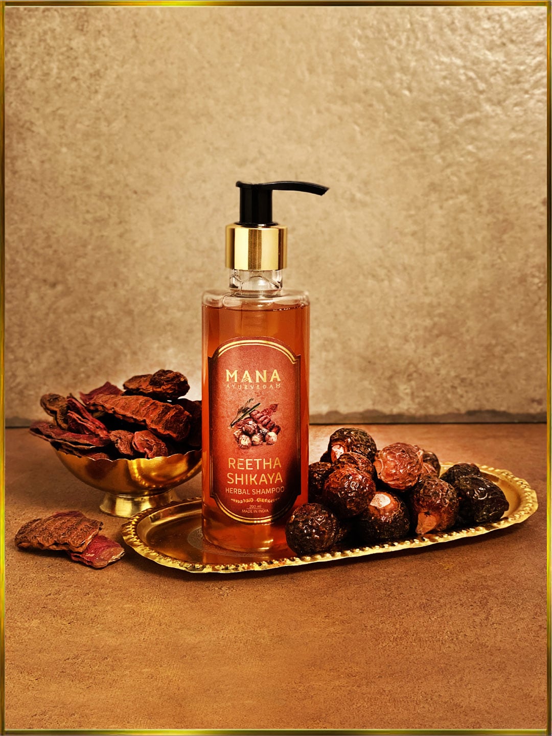 MANA AYURVEDAM Reetha Shikaya Herbal Shampoo for Hair Loss 200ml Price in India