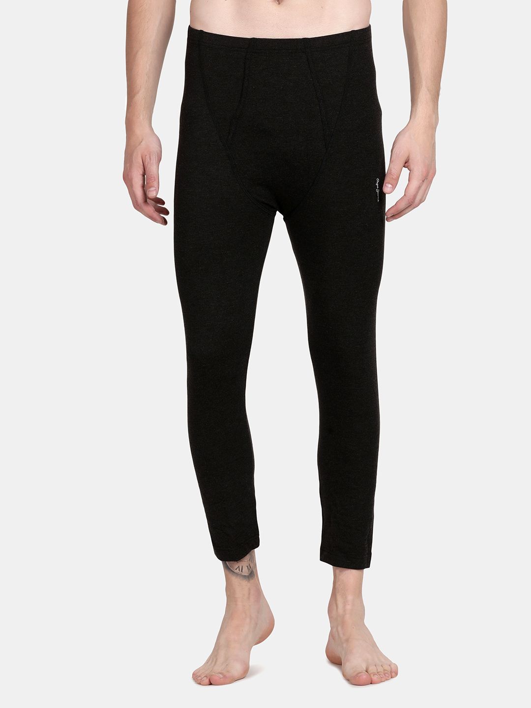 Pepe Jeans Men Black Solid Thermal Bottom