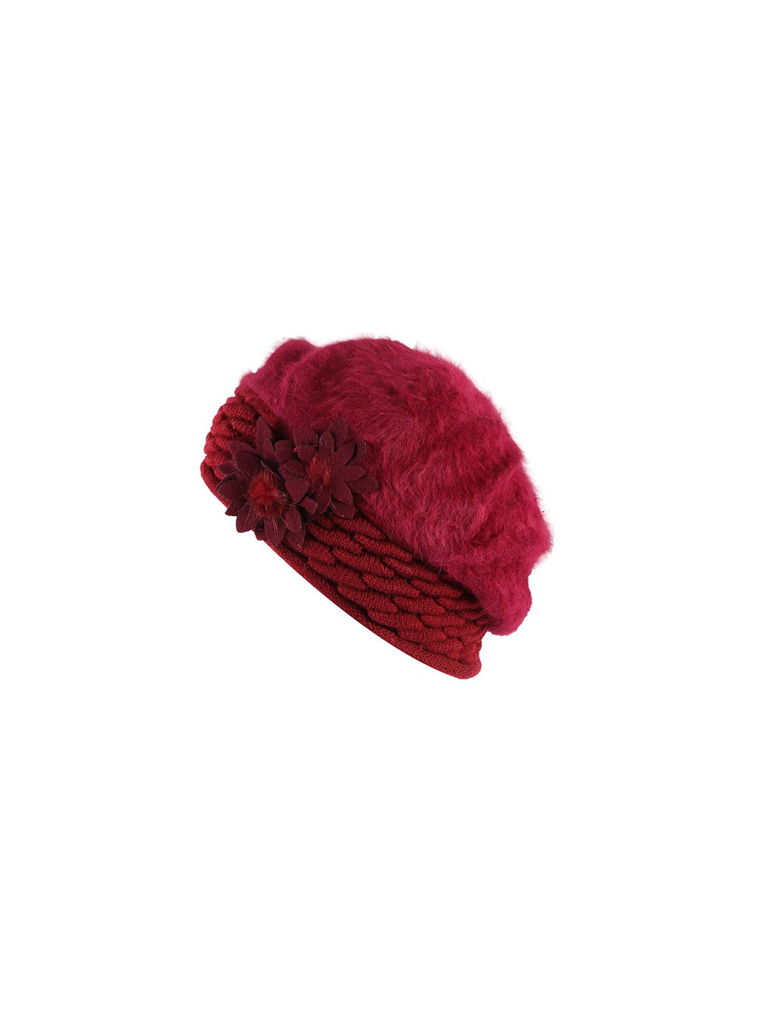 iSWEVEN Unisex Maroon Beanie Price in India