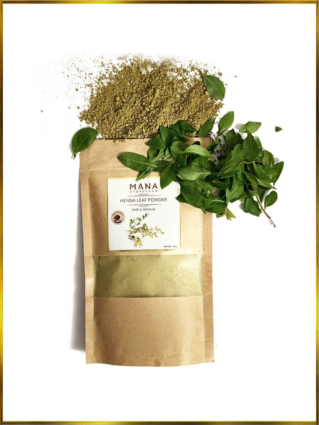 MANA AYURVEDAM Green Henna Leaf Powder 100g Price in India