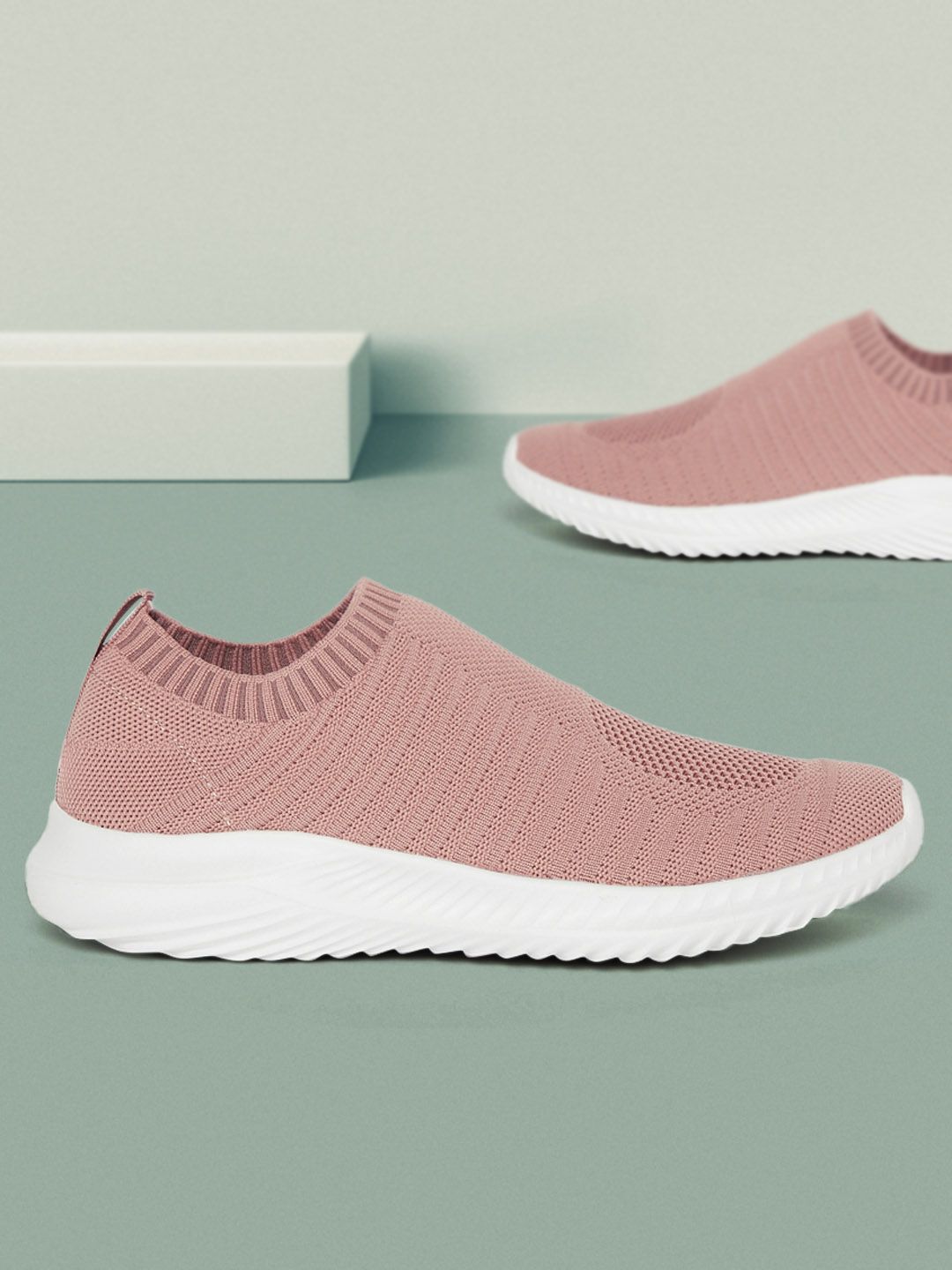 Forever Glam by Pantaloons Women Pink Textile Running Non-Marking Shoes Price in India