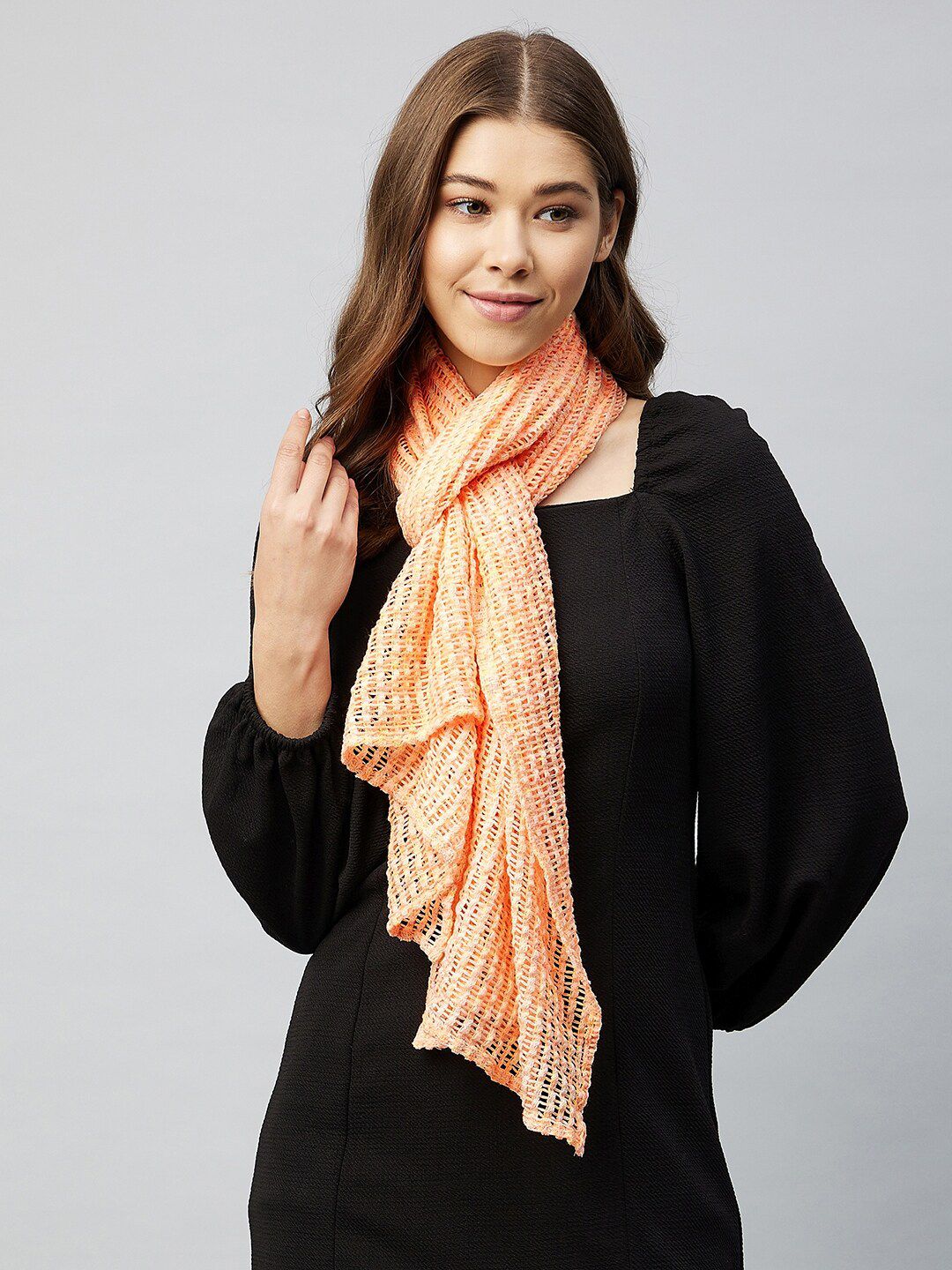 Athena Women Orange Scarf Price in India