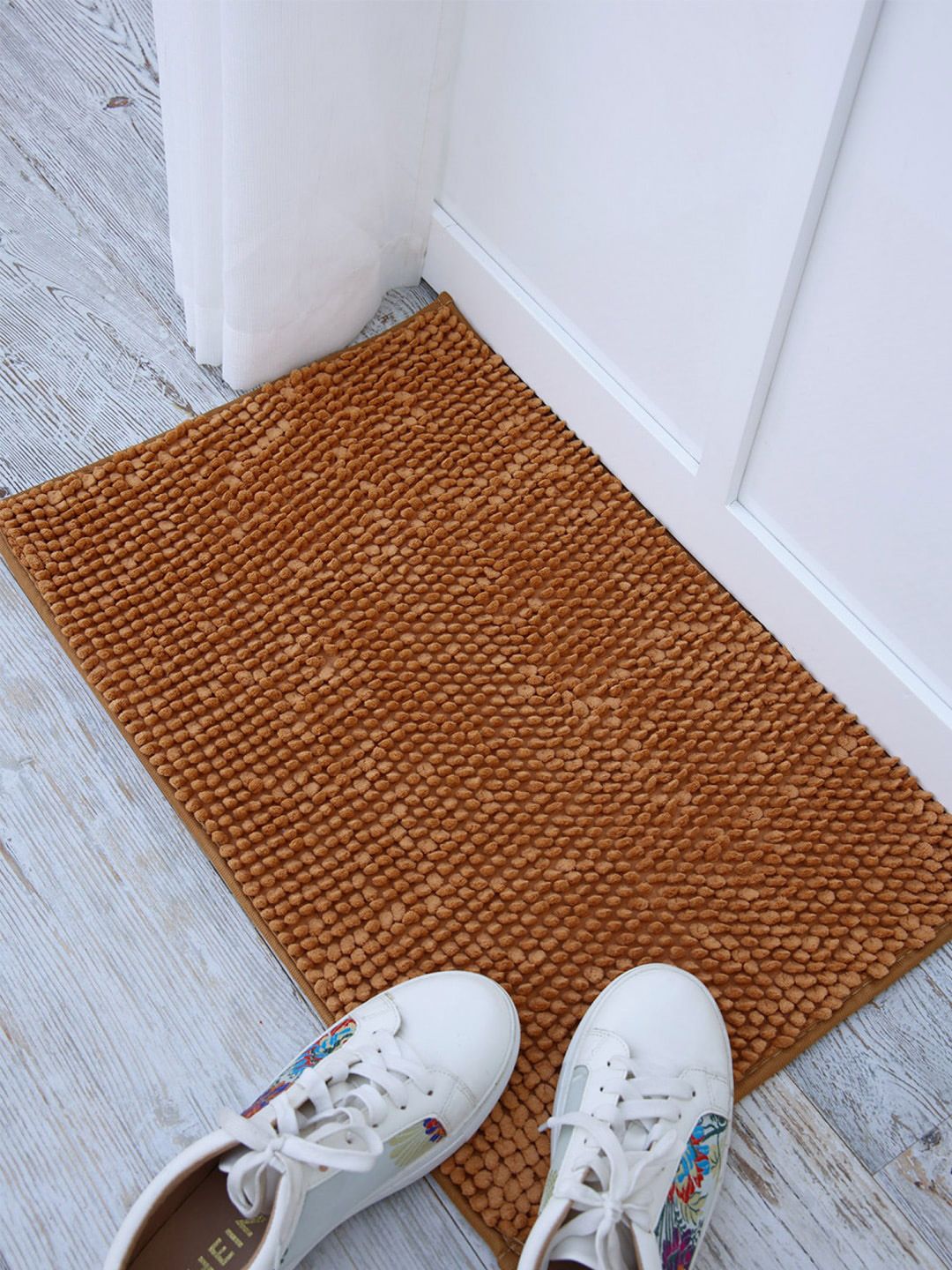 Ariana Gold-Toned Anti-Slip Bath Rug Price in India