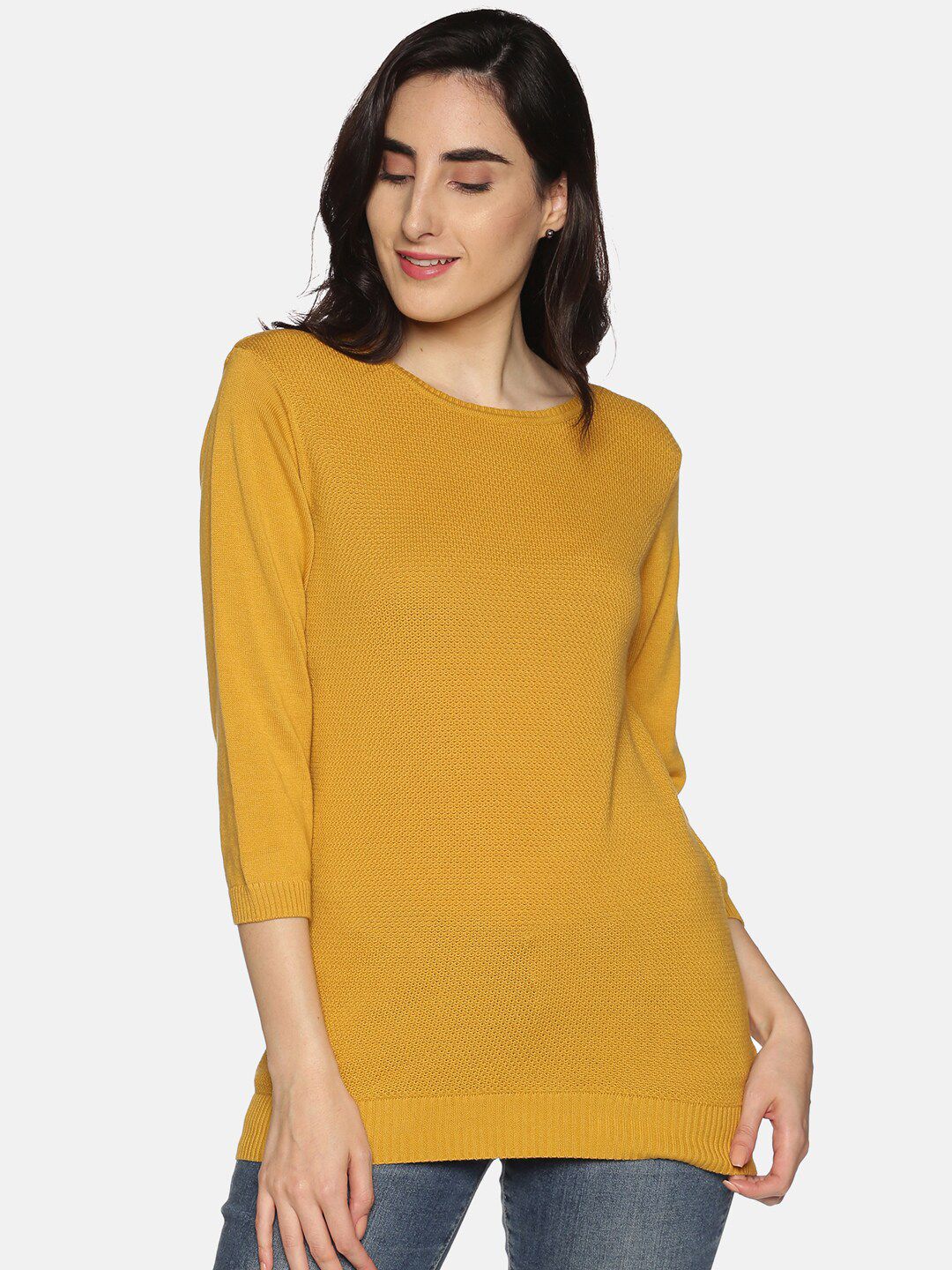 DAiSY Woman Mustard Pullover Price in India
