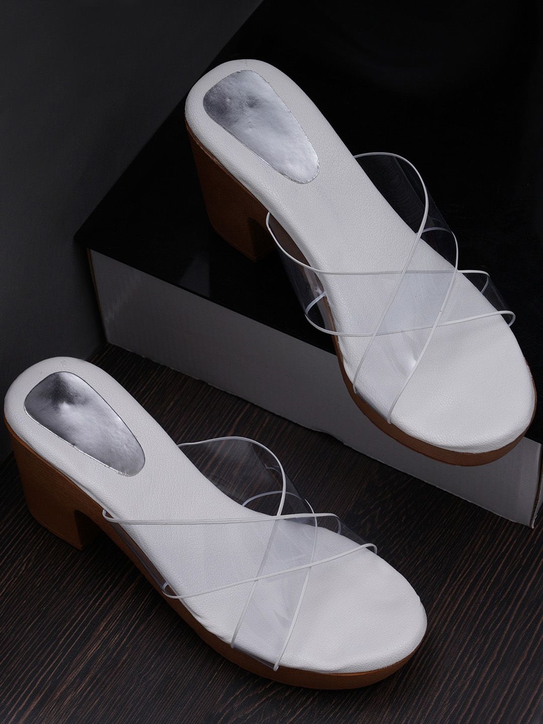 Misto White Platform Sandals Price in India