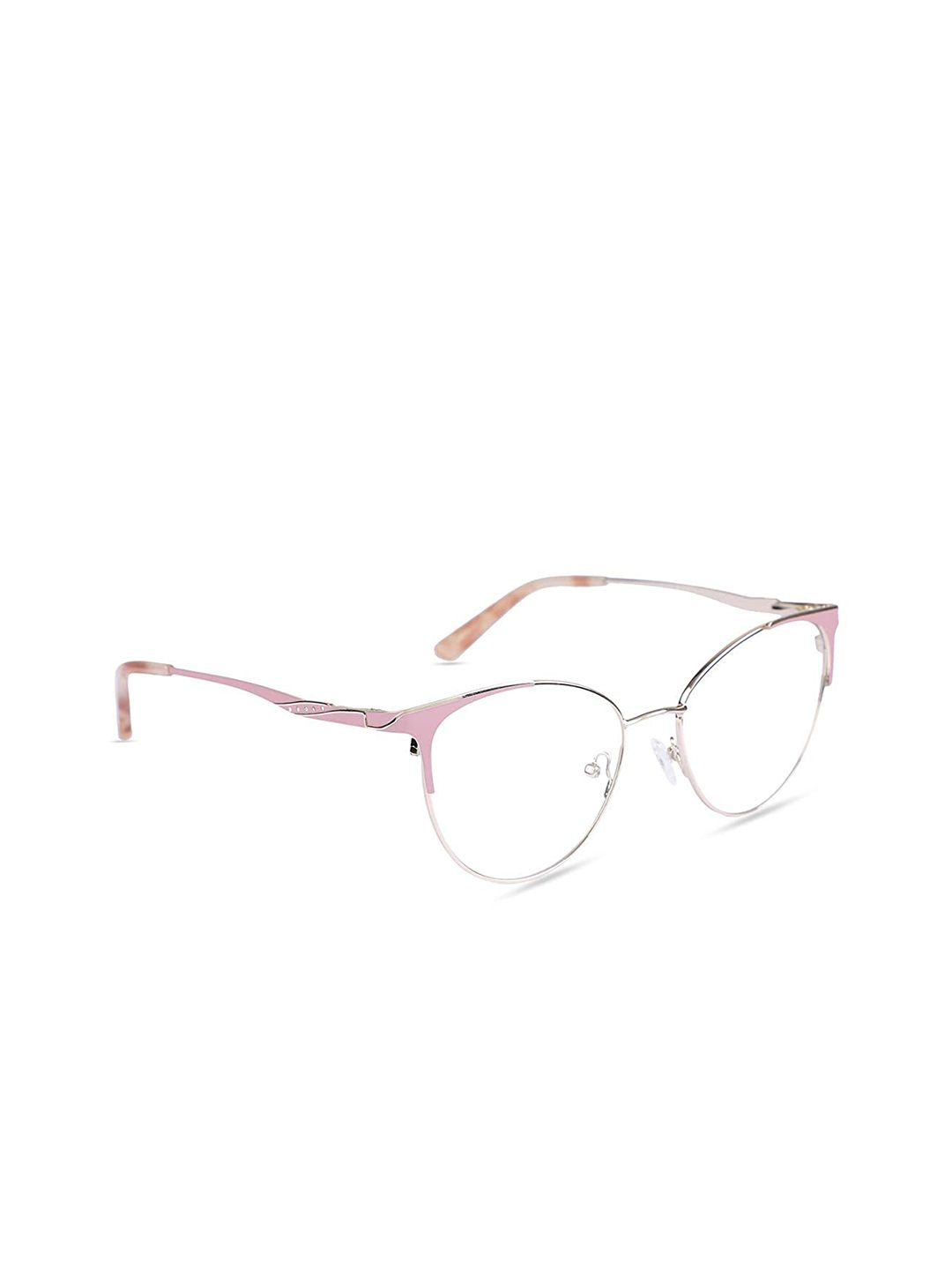 MARC LOUIS Women Pink Full Rim Oval Frames Price in India