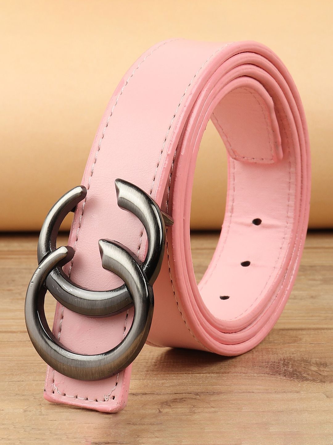 Kastner Women Pink Synthetic Leather Belt Price in India