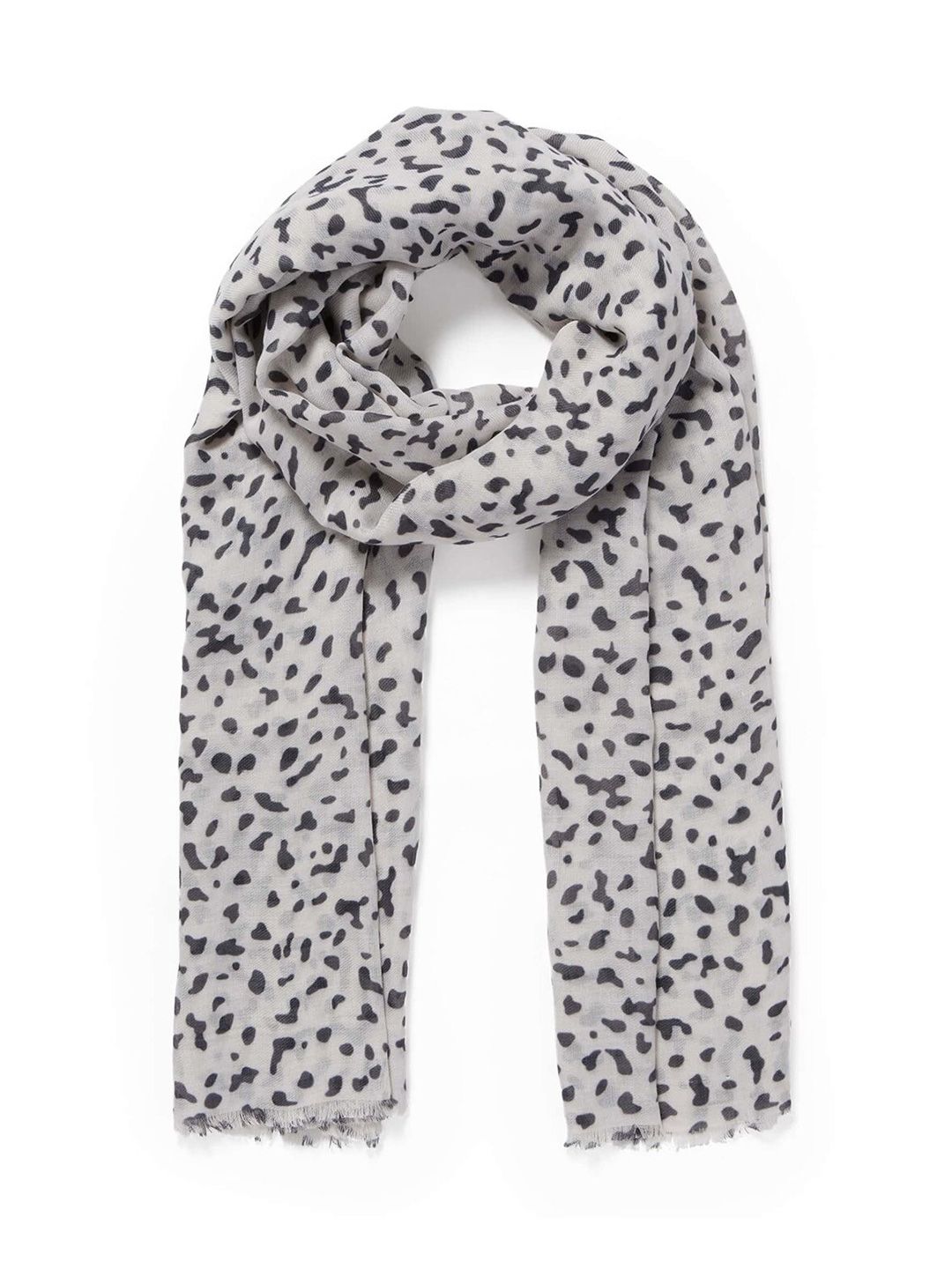 Forever New Women Grey & Black Printed Scarf Price in India