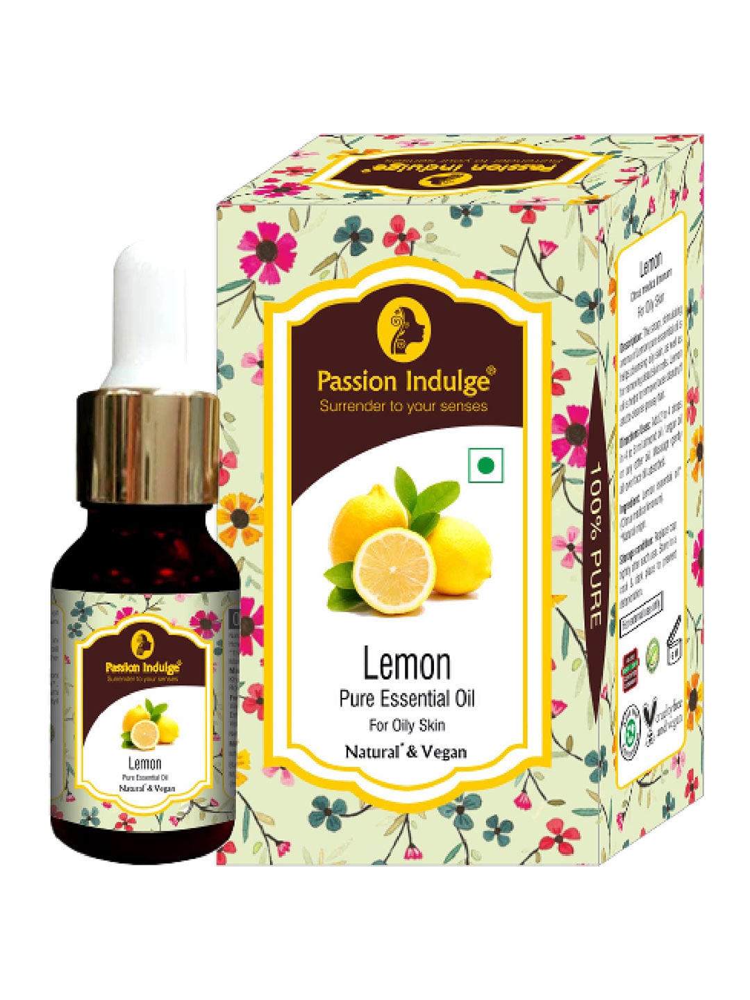 Passion Indulge Pure Lemon Skin & Hair Essential Oil 10ml Price in India