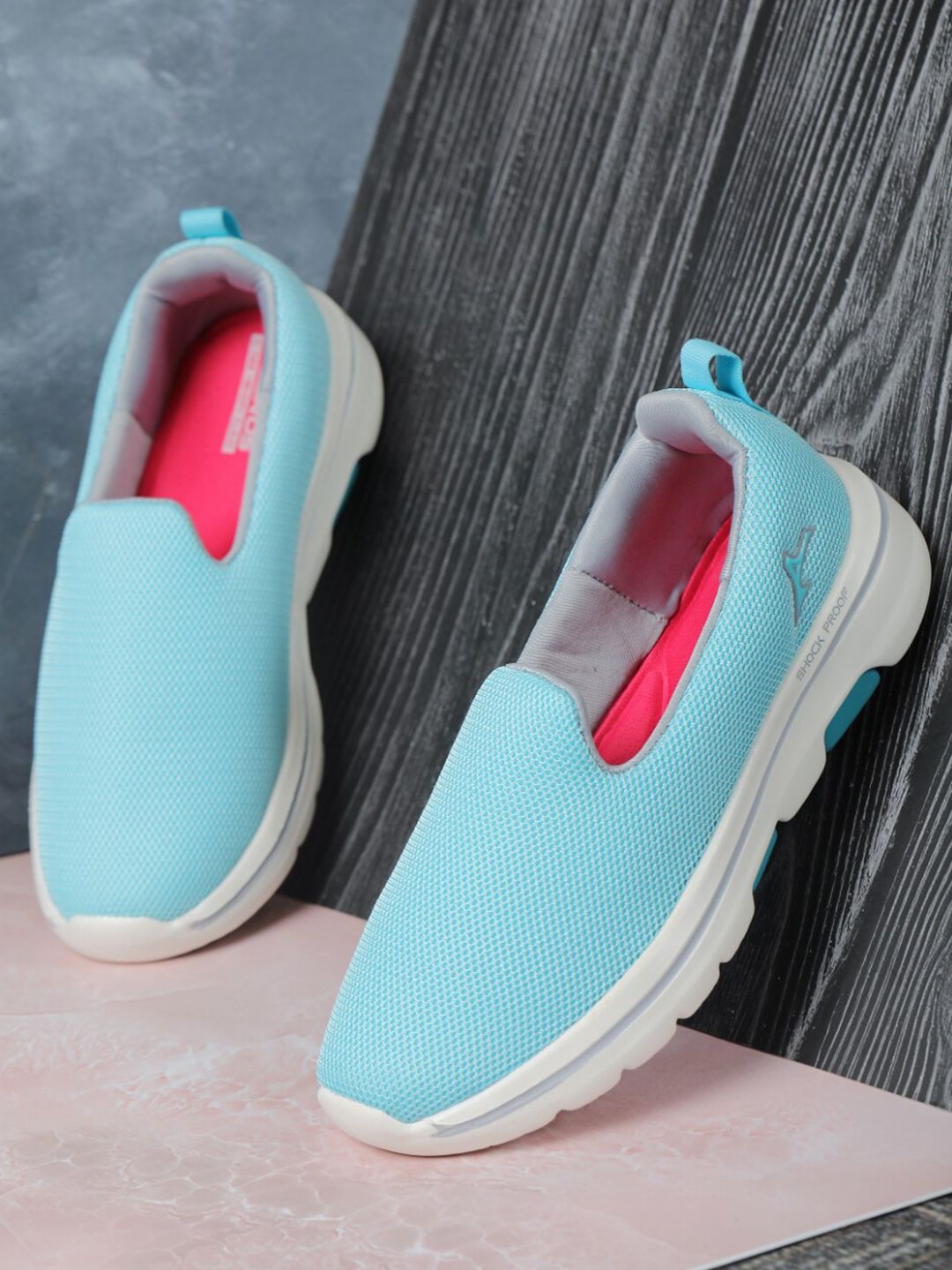 ABROS Women Sea Green Mesh Running Shoes