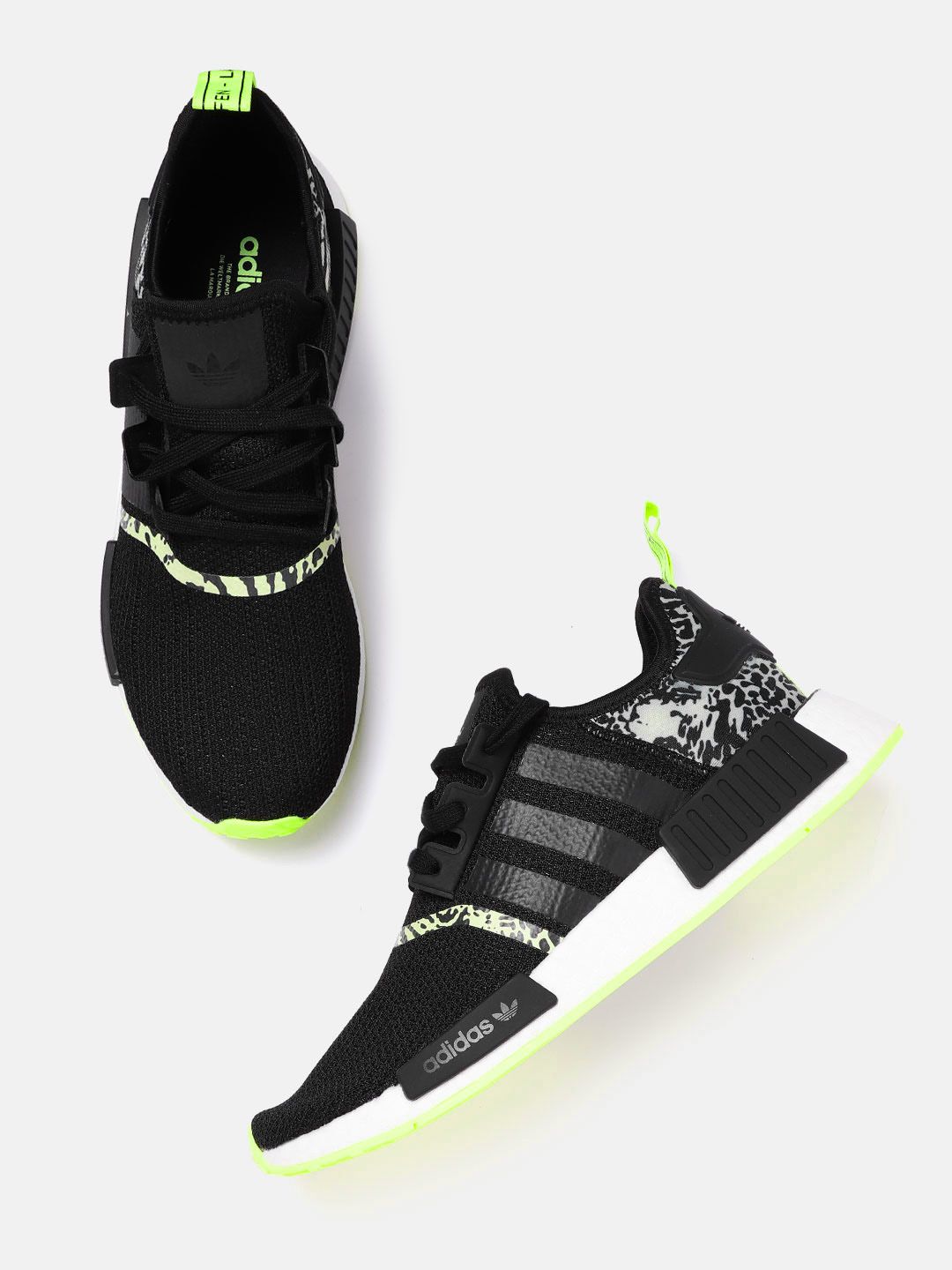 adidas gazelle silver green womens Men's adidas NMD_R1 Shoes Magic Lime GX9536 main image 1