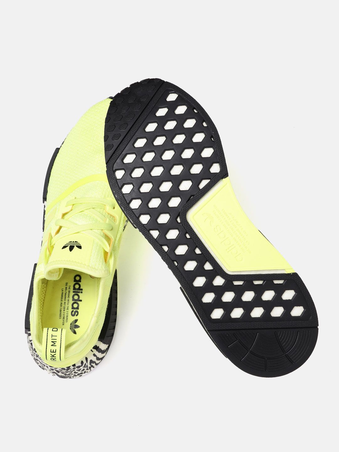 Buy ADIDAS Originals Men Lime Green Woven Design NMD_R1 Sneakers - Casual  Shoes for Men 16509516 | Myntra