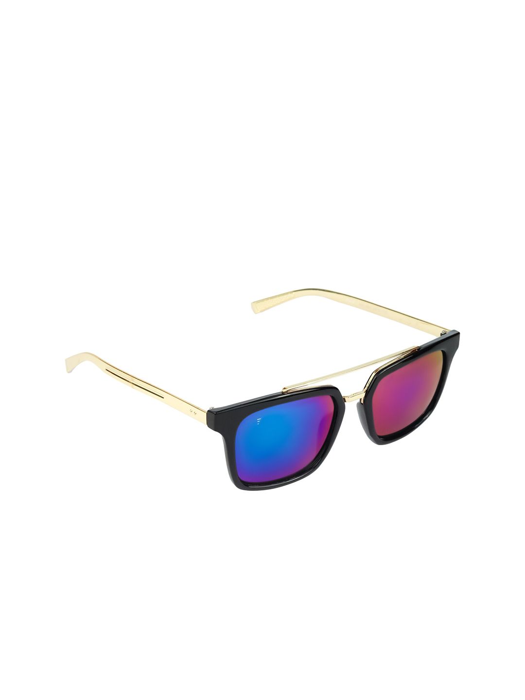 Floyd Unisex Mirrored Lens & Gold-Toned Sunglasses with UV Protected Lens M2016_Gld_ice- Price in India