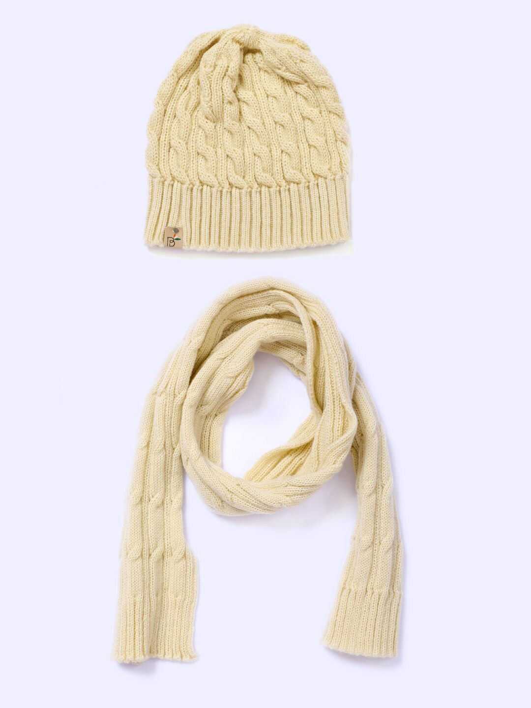 Bharatasya Women Cream-Coloured Beanie Price in India