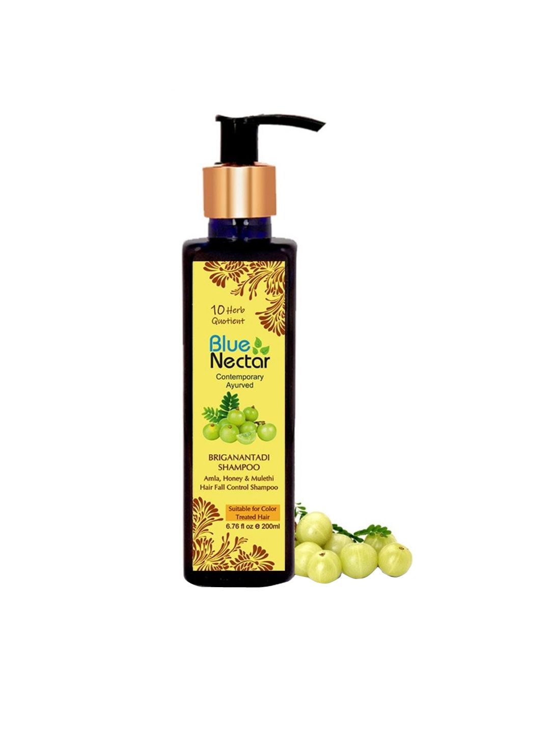 Blue Nectar Hair Fall Control Shampoo With Amla Honey & Mulethi - 200ml Price in India