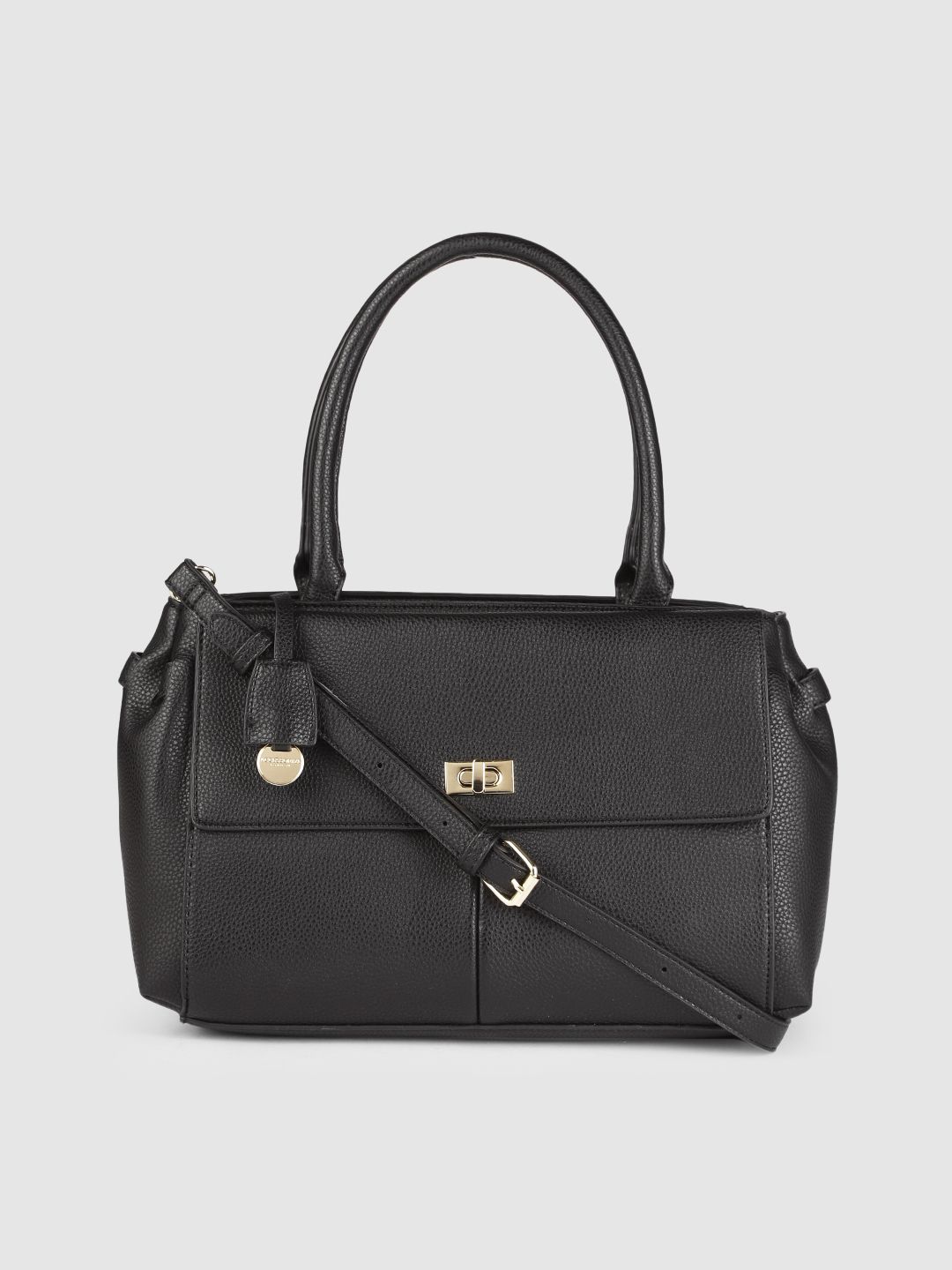 Accessorize Black Sandra Structured Grab Bag Price in India