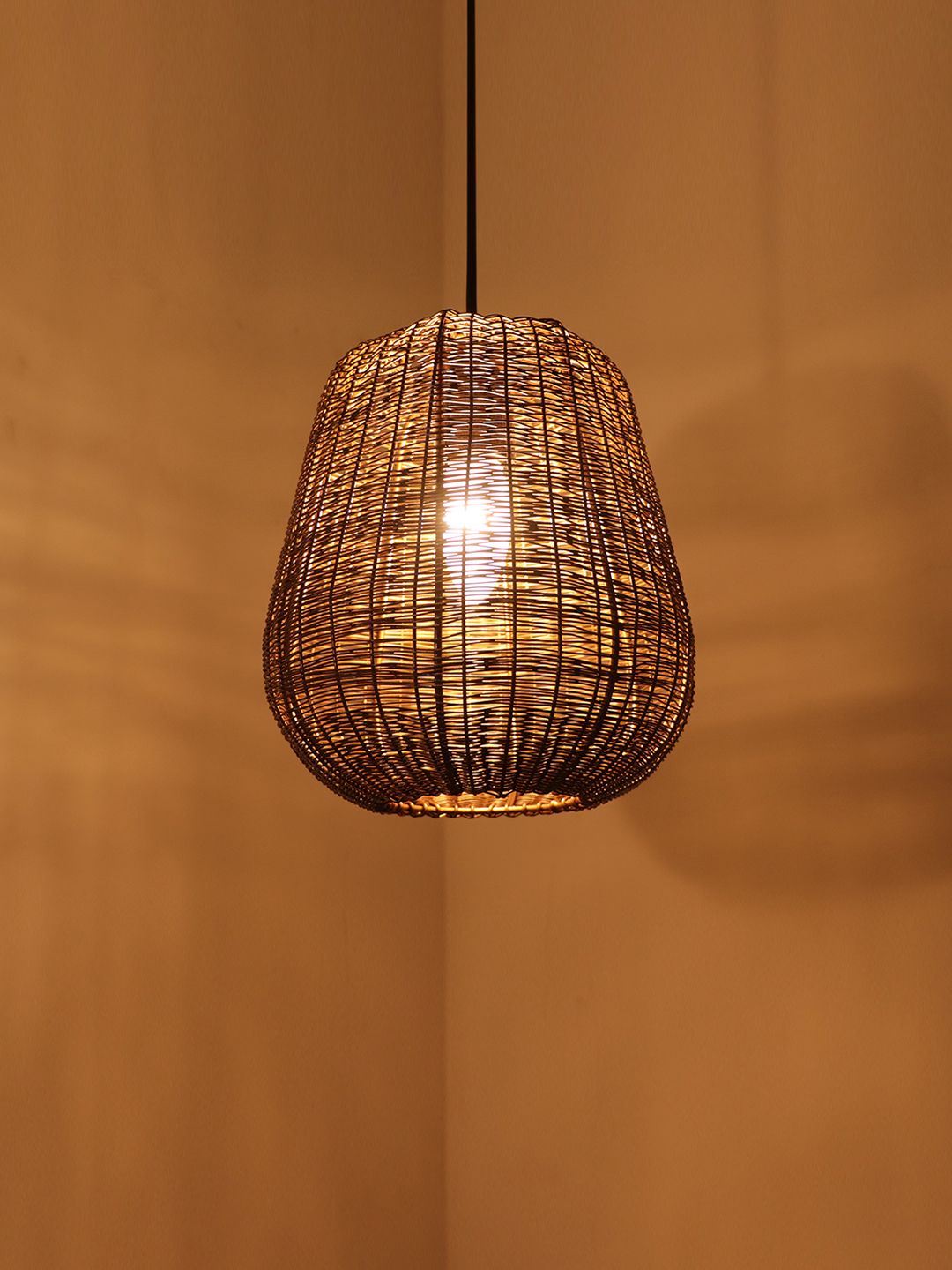 ExclusiveLane Brown Pendant Iron Hanging Pendant Ceiling Lamp Price in India